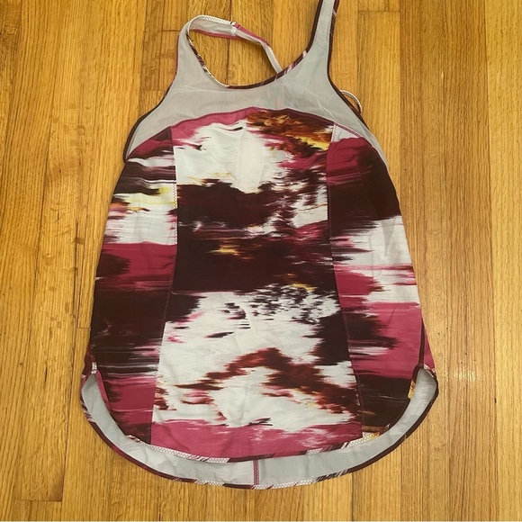 Lululemon 5 Mile Singlet pink Duck Sauce Pink Brown White(k11) - Picture 9 of 13